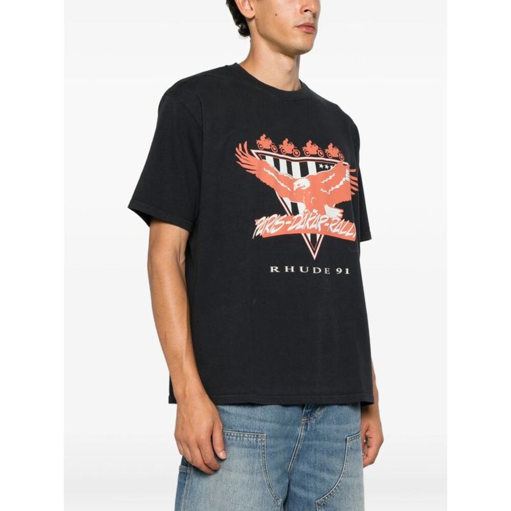Rhude Black T-Shirts & Vests - T-Shirts Men